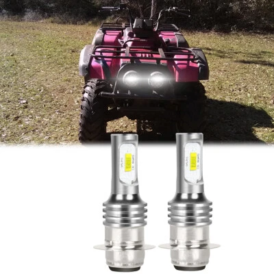 2 Ultra Brite LED Headlight Bulbs for 2000-2001 Suzuki Quadmaster 500 ATV Hi-Low Foto 1 de 4