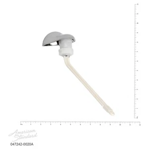 American Standard 047242-0020A linke Hand Kunststoff Auslösehebel, poliertes Chrom Original-Zubehör-Hersteller - Bild 1 von 4