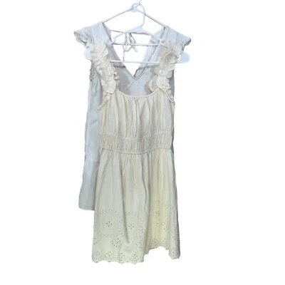 Лот из 2 Abercrombie & Fitch / новый старый темно-белый / слоновой кости Summer мини солнце платья - Изображение 1 из 4