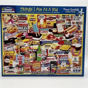 Puzzle 1000 pieces Things I Ate As A Kid Item #1110 Mountain Larger Pieces - Picture 1 of 3