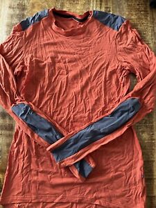 Velocio Men’s Trail Merino Long Sleeve Size Medium Red