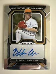 Bubba Chandler Panini 2023 - Silver Prizm Potential Penmanship #PP-BC Auto RC - Imagen 1 de 2