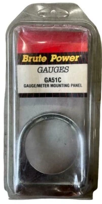 Panel de calibre único cromado de potencia bruta de 1 pieza se adapta a cualquier calibre de 2" - Envío rápido Foto 1 de 3