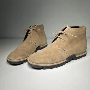 Cole Haan Country Voyager Boots Tan Suede Waterproof Desert D11152 Women's 10 B - Picture 1 of 13
