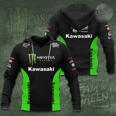 Kawasaki Racing Team 3D Unisex Hoodie alle Größen S-5XL für Fan - Bild 1 von 4