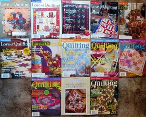 Fons & Porter's LOVE OF QUILTING - Quilt - 13 issues from 2003-2004 - Picture 1 of 4