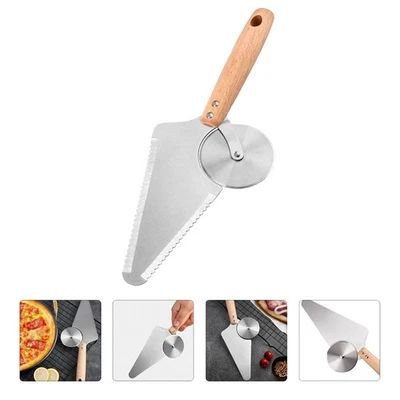 1 pz comoda pizza pulita spatola per torta pizza sicura (argento) - Immagine 1 di 4