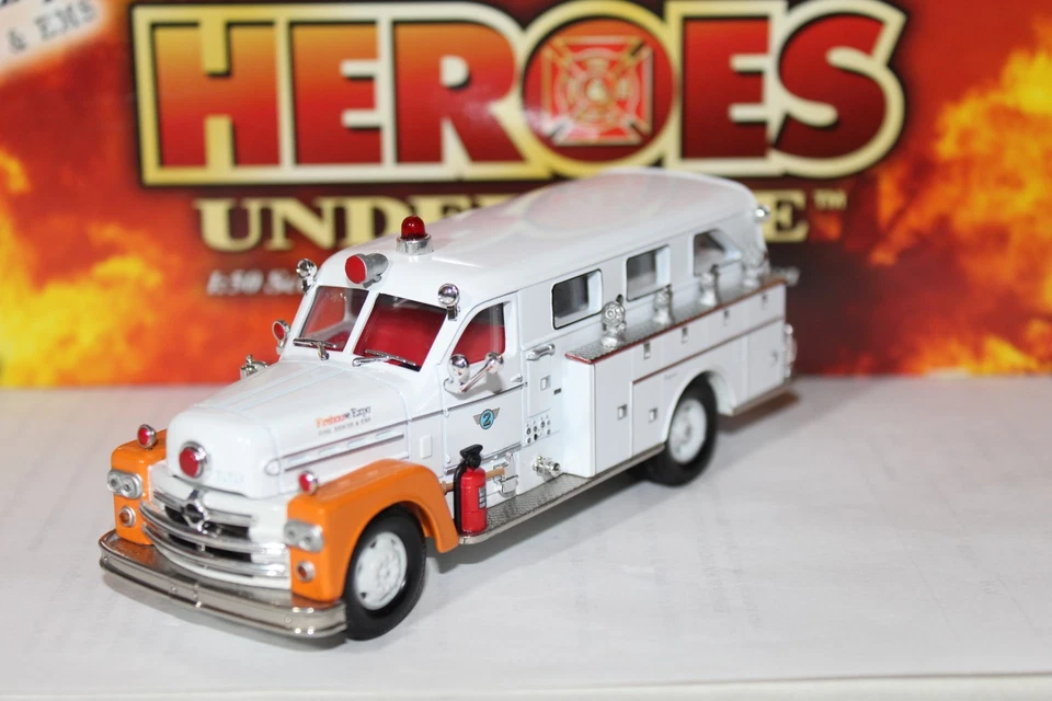 CORGI Heroes Under Fire Seagrave 70th Anniversary Safety Sedan Firehouse Expo - Image 1 of 4