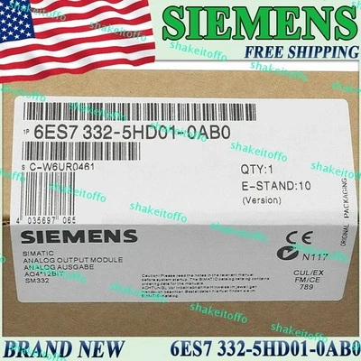 Brand New Siemens 6ES7332-5HD01-0AB0 Simatic 6ES7332 5HD01 0AB0 6ES73325HD010AB0 - Image 1 of 4