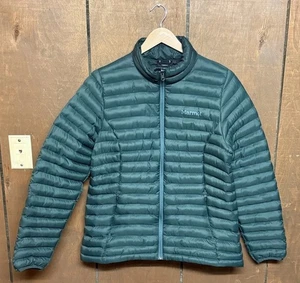 Chaqueta Marmot Puffer Adulto Talla Grande Cremallera Completa Verde Avant Sin Plumas para Mujer’s - Imagen 1 de 11