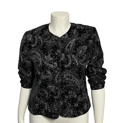 Blazer Norton McNaughton Vacaciones Brillo Brillante Talla 10 Negro Foto 1 de 4