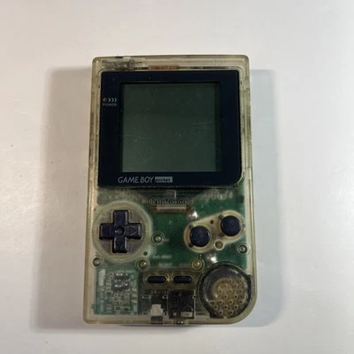 Nintendo Gameboy Pocket Transparente Transparente - MGB-001 - Probado y Funcionando Foto 1 de 4