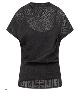 Givenchy 4G Sheer Draped Knit blouse With Cami Size XS Original MSRP $1560.00 - Picture 1 of 6