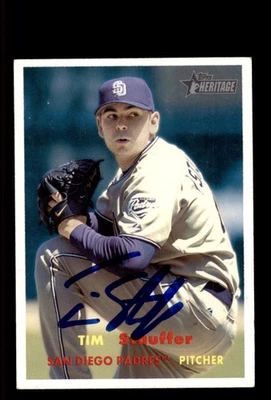 Signed Baseball Card Auto Tim Stauffer 2006 Topps Heritage #241 San Diego Padres - Image 1 of 2