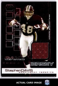 2002 Topps Finest #71 STEPHEN DAVIS Washington Redskins MEM #/999 EX-NM - Picture 1 of 4