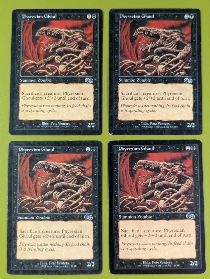 Phyrexian Ghoul x4 Urza's Saga 4x Playset Magic the Gathering MTG - Image 1 of 1