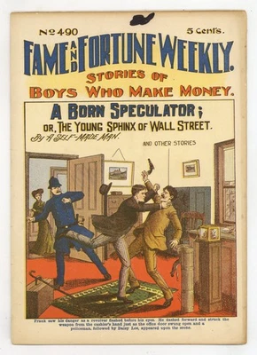 Fame and Fortune Weekly Feb 19 1915 #490 VG- 3.5 - Image 1 of 2