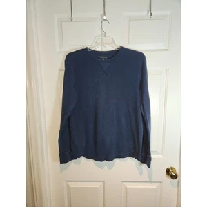 Men's sz L Blue Thermal Weave Long Sleeved T Shirt by Sonoma - Picture 1 of 5
