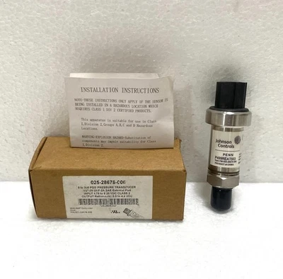 Johnson Controls Penn P499REAT503 Pressure Transducer 300 Psis - Image 1 of 4