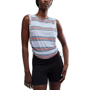 Free People Movement Women 's Blue Striped Sports Mode Muscle Tank Size SMALL - Picture 1 of 7