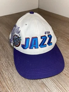 Rare Vintage SPORTS SPECIALTIES Utah Jazz NBA Laser Shadow Snapback Hat Cap 90s - Picture 1 of 8