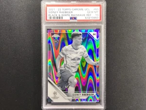 2021-22 Topps Chrome Uefa Ucl Sidney Raebiger Rookie Raywave No 60 Psa 10 860 - Picture 1 of 1