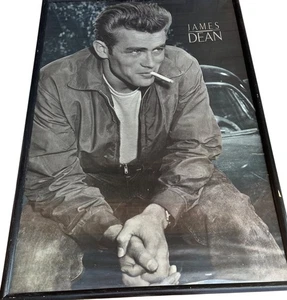 Vintage 1990 s/w James Dean Wandposter Fotodruck Größe 24"x36" (ungerahmt) - Bild 1 von 8