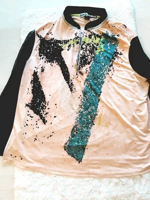 JAMIE SADOCK Mujer Top Ropa Activa Polo Talla XXL Multicolor Negro Malla Manga Larga Foto 1 de 4