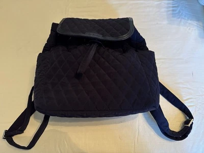 Vera Bradley Navy Blue Performance Twill Small Backpack Purse - Image 1 of 4