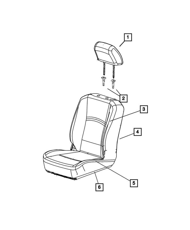 Funda Cojín Asiento Delantero Izquierdo Mopar Original 1NK99XDVAA Foto 1 de 1
