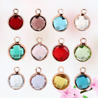  12 Pcs M Miss Birthstone Necklace Charms Earring Drop Making Supplies