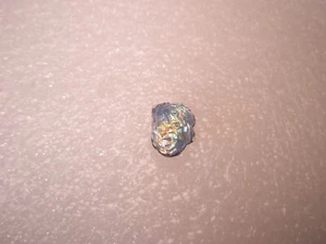 3/8" Blue Acrylic Faux Rock Stone Vintage Tie Tack Lapel Pin r139 - Picture 1 of 5