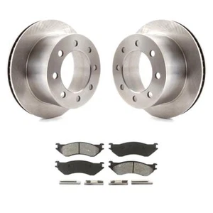 Rear Disc Brake Rotors & Semi-Metallic Pad Kit For 2001-2002 Dodge Ram 2500 3500 - Picture 1 of 10