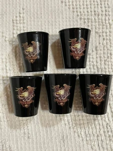 Live to Ride Eagle Set of 5 Black Shot Glasses 2008 C&D Visionary - Bild 1 von 11