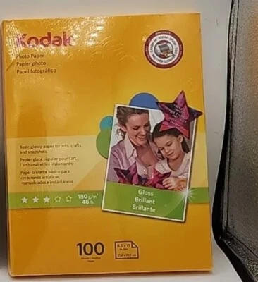 kodak photo paper gloss 100 sheets 4x6 brand new sealed - Image 1 of 3