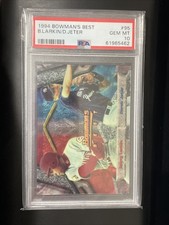 1994 BOWMAN'S BEST #95 BARRY LARKIN DEREK JETER GRADED PSA 10 GEM MINT!!