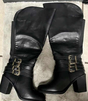 TORRID САПОГИ ЦВЕТ ЧЕРНЫЙ СИНТЕТИЧЕСКИЙ РАЗМЕР 9W - Изображение 1 из 2