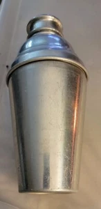Vintage large Chrome Cocktail Shaker A Little Rough Due To Age' 6.5" tall - Picture 1 of 6