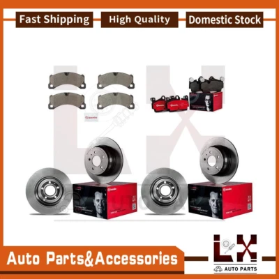 Kit de rotores de freno delanteros traseros Brembo para Porsche Cayenne 2013 pastillas de freno de cerámica Foto 1 de 4