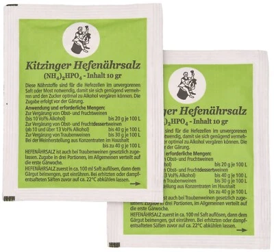 (27,45€/100g) 2x Arauner Kitzinger Hefenährsalz 10 g