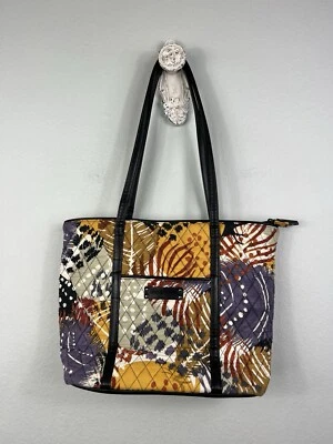 Vera Bradley 着色羽毛装饰标志性托特包钱包手提包 — 第 1/4 张图片