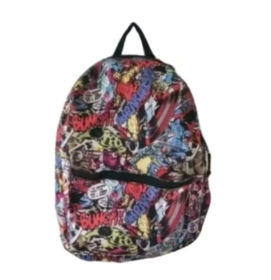 Mochila Marvel Cómics Spiderman Hulk Ironman Héroes Tira de Cómics Bolso de 18" Foto 1 de 4