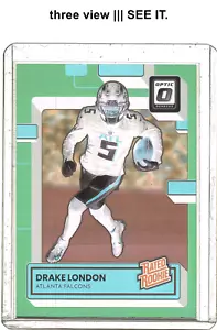 βπππππ DRAKE LONDON RC 2022 Donruss Optic Rated Rookie Pink Holo #207 - Picture 1 of 6