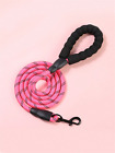 1Pc Reflective Nylon round Rope Pet Leash with Handle for Medium and Large Dogs