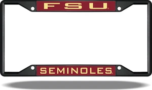 Marco de matrícula negro FSU SEMINOLES del estado de Florida - Imagen 1 de 1