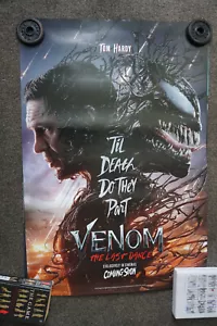 Póster original de la película DS VENOM THE LAST DANCE 27x40 Tom Hardy Marvel ADV - Imagen 1 de 2