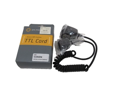 NEW PROMASTER 4211 OFF CAMERA TTL REMOTE CORD FOR CANON - Image 1 of 3