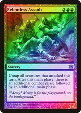 Relentless Assault FOIL 9th Edition HEAVILY PLD Red Rare MAGIC MTG CARD ABUGames