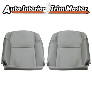 2003-2009 Fits Toyota 4Runner Driver & Passenger Bottom Leather Seat Cover Gray - Picture 1 of 11