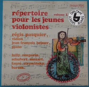 REGIS PASQUIER Répertoire pour les jeunes violonistes Vol.1 + LIBRETTO HM 386 NM - Picture 1 of 5
